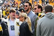 Paul Skenes and Olivia Dunne at Acrisure Stadium in Pittsburgh, Pennsylvania. (Photo by Getty Images)